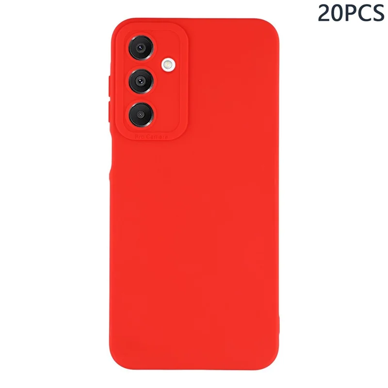 Bulk Purchasing 20Pcs For Samsung Galaxy A26 5G Case Precise Cutouts 1.3mm TPU Matte Phone Cover - Red