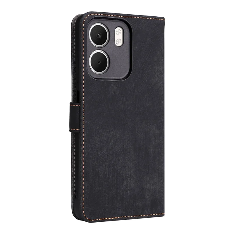 For Oppo A5x 5G  /  4G Case Wallet RFID Blocking PU Leather Phone Cover Stand with Strap - Black