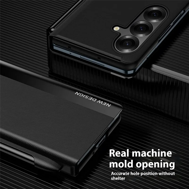 For Samsung Galaxy Z Fold7 5G Case Electroplating Pen Slot PU + PC Phone Cover with Stylus - Green