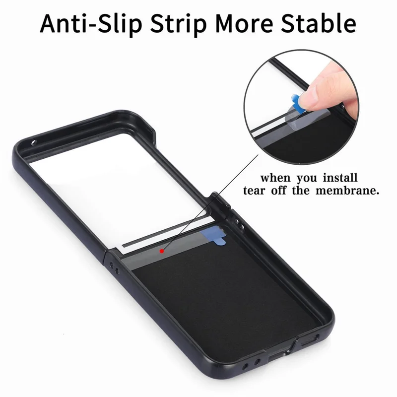 For Motorola Razr 50 Ultra 5G Case Card Holder Kickstand Retro Texture Leather Back Cover - Black