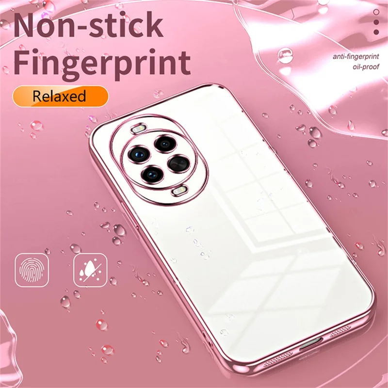 For Huawei nova 14 Pro 5G Case Electroplating Frame Soft TPU Phone Cover - Pink