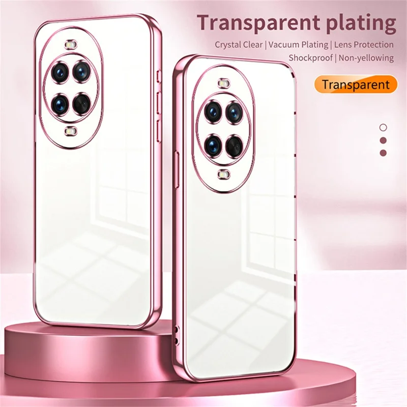 For Huawei nova 14 Ultra 5G Case Electroplating Frame Soft TPU Phone Cover - Transparent