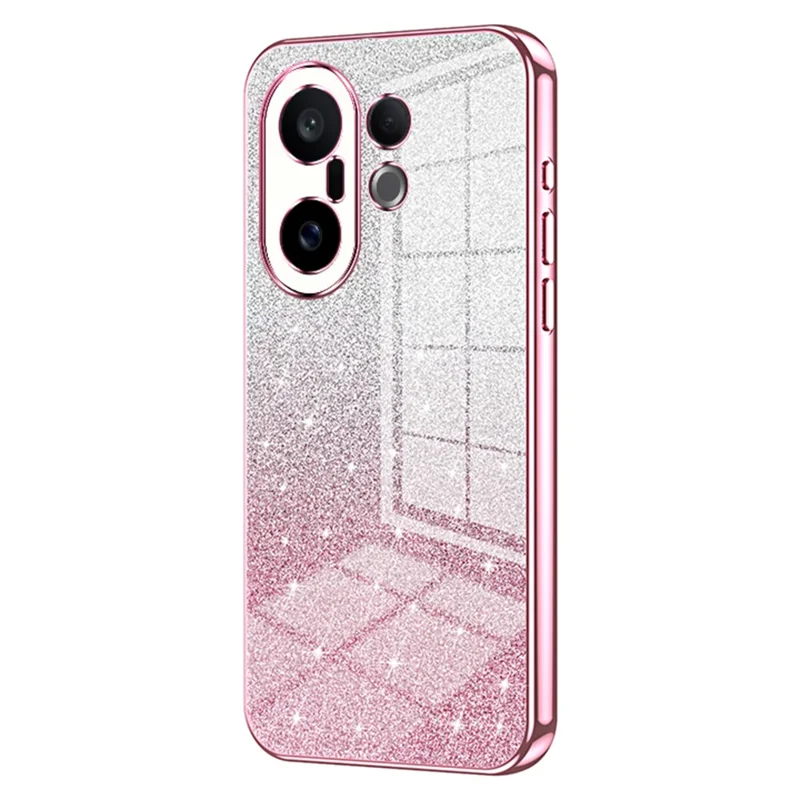 Étui Electroplaqué Gradient Scintillant en TPU pour vivo S30 Pro mini 5G - Rose