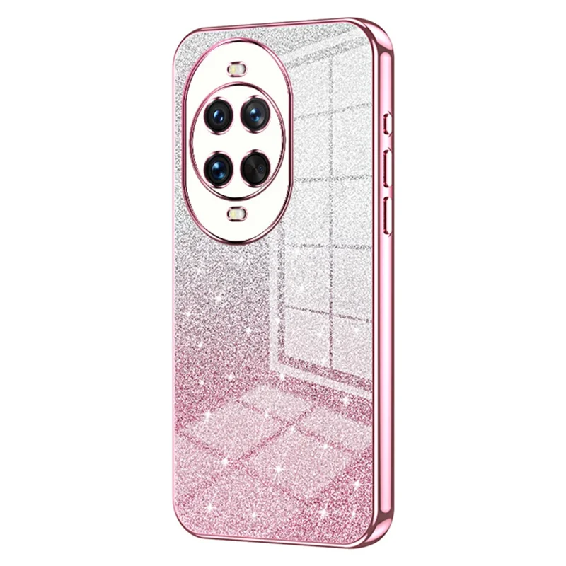 For Huawei nova 14 Ultra 5G Case Electroplating Gradient Glitter TPU Phone Cover - Pink