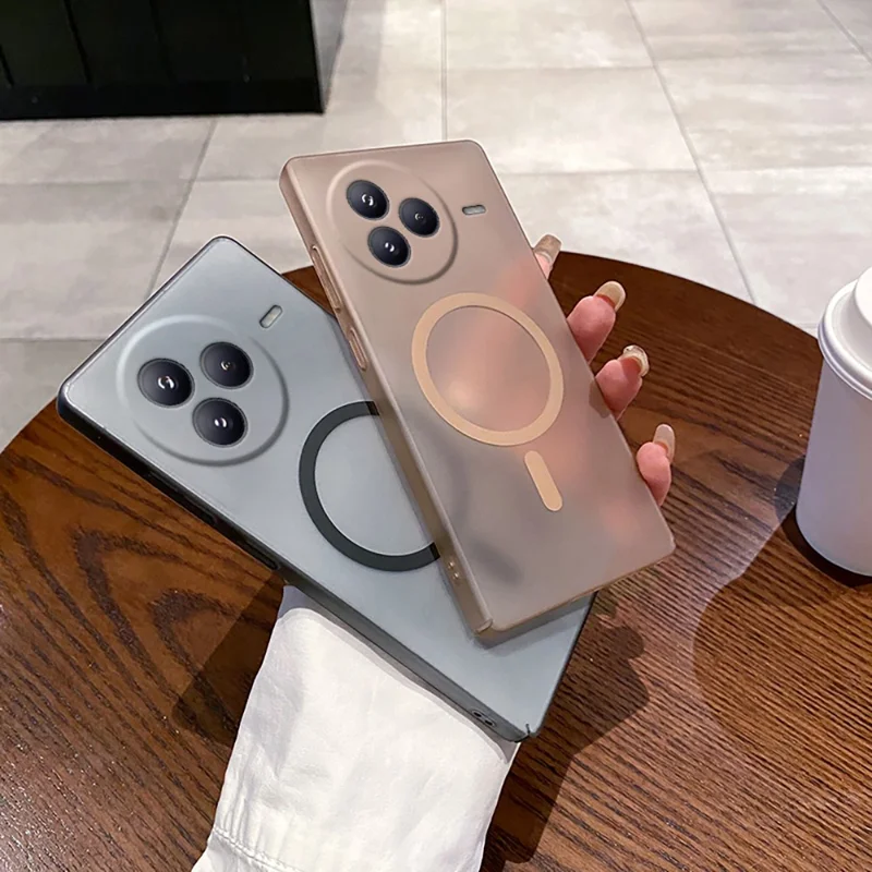 Per Xiaomi Civi 5 Pro 5G Custodia compatibile con MagSafe Tagli precisi Custodia telefonica in PC opaca - Oro deserto
