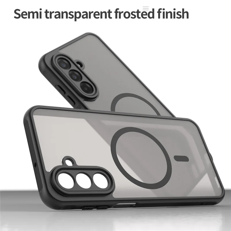 Für Samsung Galaxy A17 Hülle kompatibel mit MagSafe Stoßfest PC + TPU Handyhülle - Schwarz