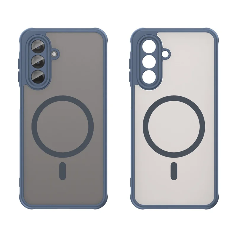 For Samsung Galaxy A17 5G / A17 4G Magnetic Case Anti Drop PC + TPU Phone Cover - Blue