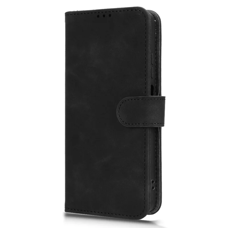 Para Oppo A5x 5G / 4G Capa de Couro Estilo Couro Antiderrapante Carteira Capa de Telefone Flip - Preto