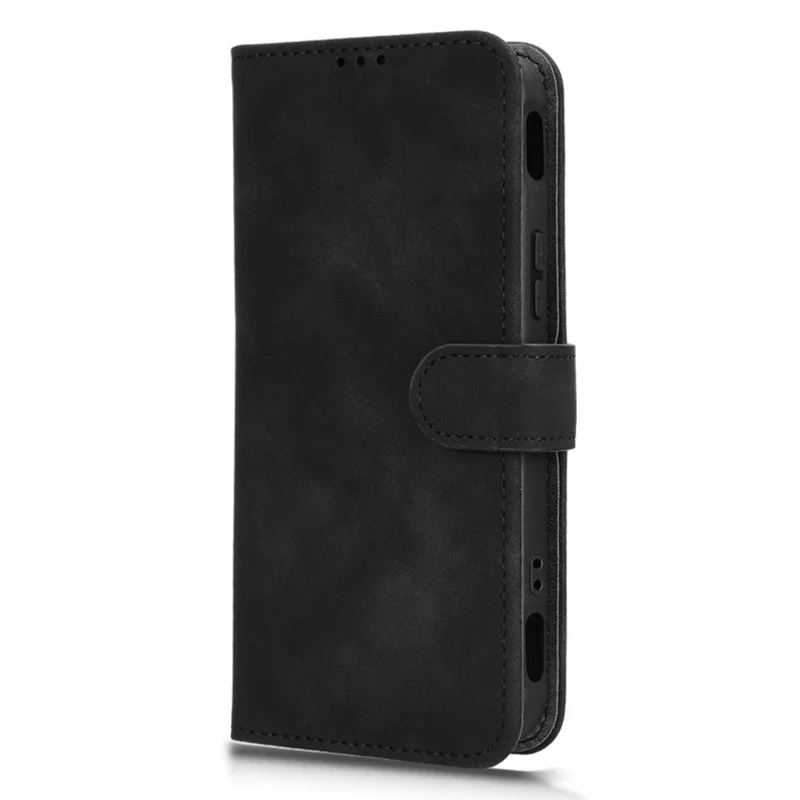 Чехол из натуральной кожи для Infinix GT 30 Pro 5G с защитой от падений, портмоне-книжка - Черный