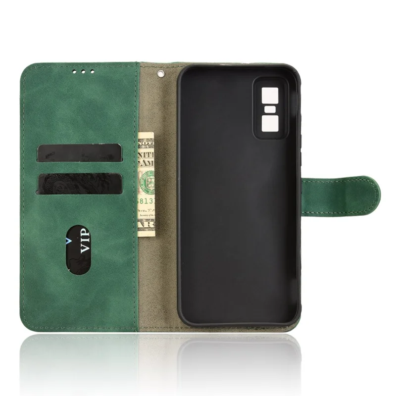 For Infinix GT 30 Pro 5G Leather Case Skin Feel Anti Drop Wallet Flip Phone Cover - Green