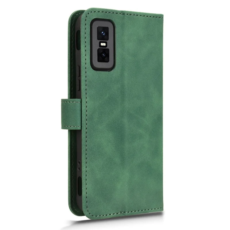 For Infinix GT 30 Pro 5G Leather Case Skin Feel Anti Drop Wallet Flip Phone Cover - Green
