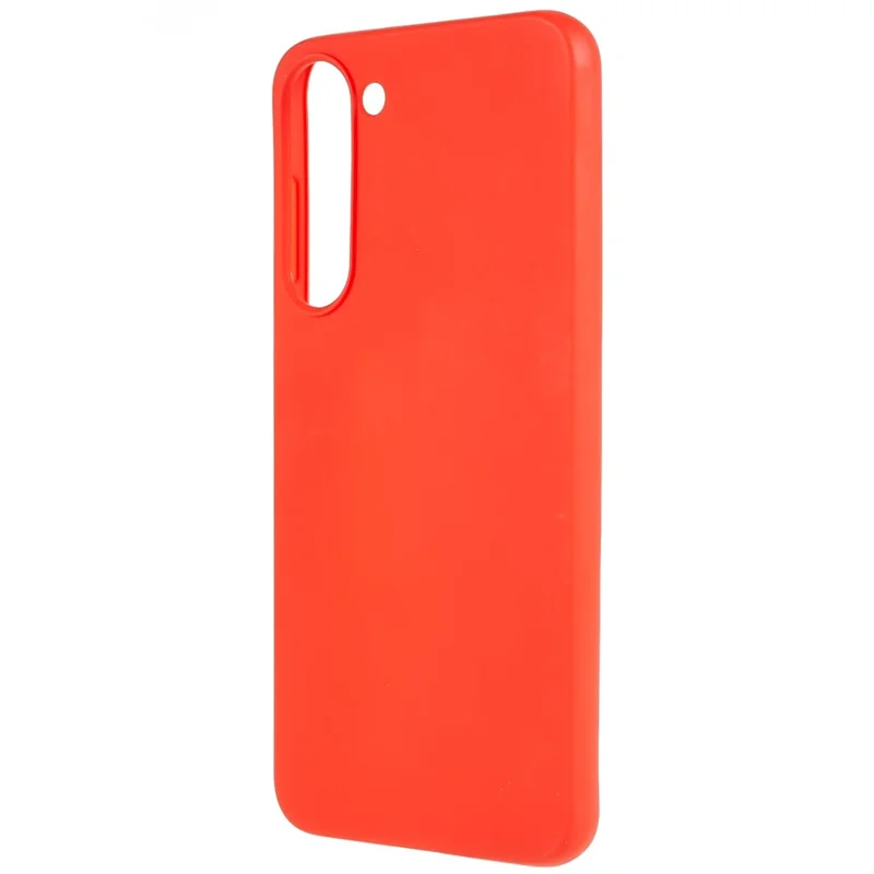 For Samsung Galaxy S23 Slim Fit Soft TPU Smooth Cover Matte Finish Coating Grip Phone Case - Red