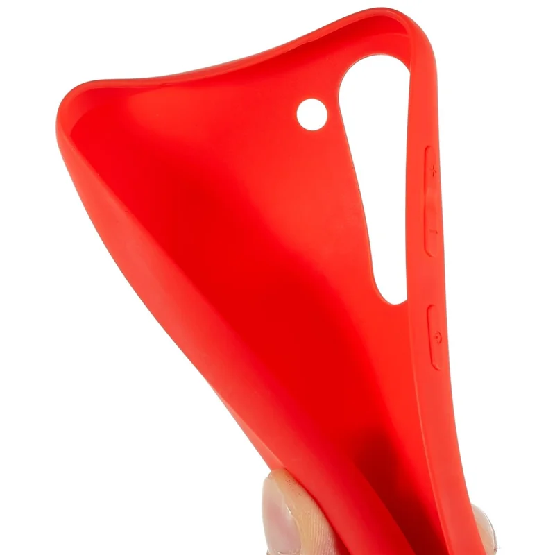 For Samsung Galaxy S23 Slim Fit Soft TPU Smooth Cover Matte Finish Coating Grip Phone Case - Red