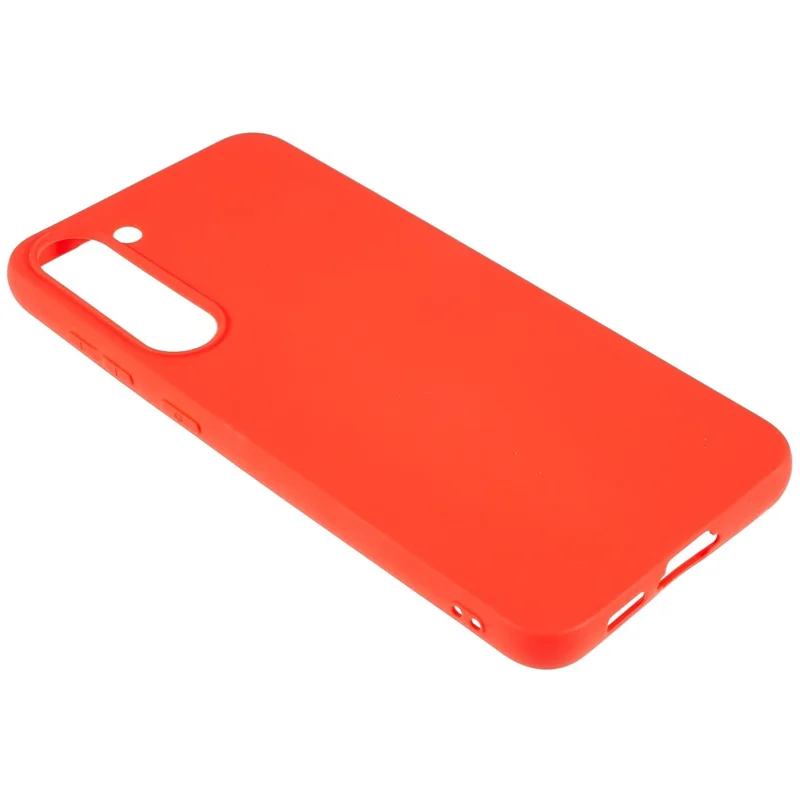 For Samsung Galaxy S23 Slim Fit Soft TPU Smooth Cover Matte Finish Coating Grip Phone Case - Red