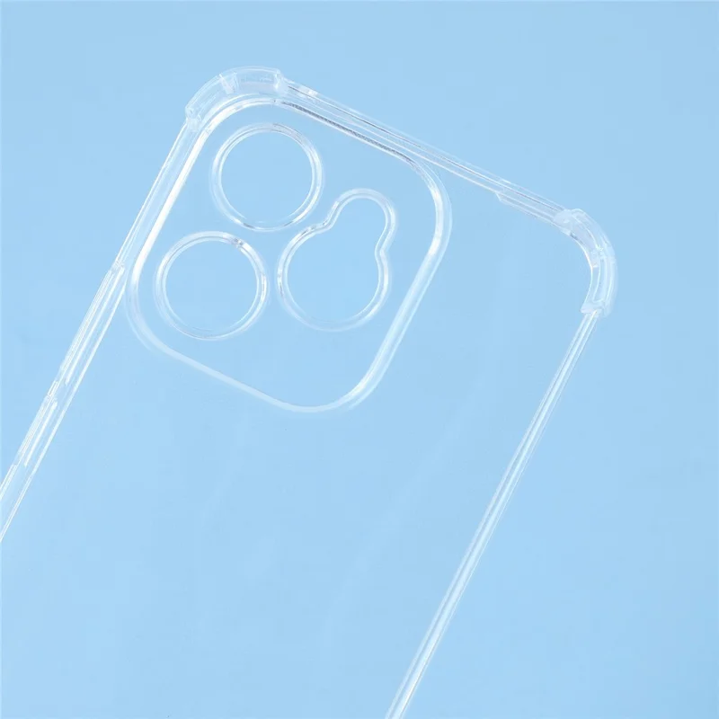 For Honor 400 Lite 5G Case Forstærket Hjørne TPU Klar Telefonbeskyttelse med Lanyard