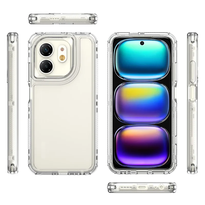 Чехол для TECNO Spark Go 2025 / Pop 9 5G / Spark Go 1 / Infinix Hot 50i 4G / Smart 9 4G, прозрачный акриловый TPU чехол с защитой от царапин