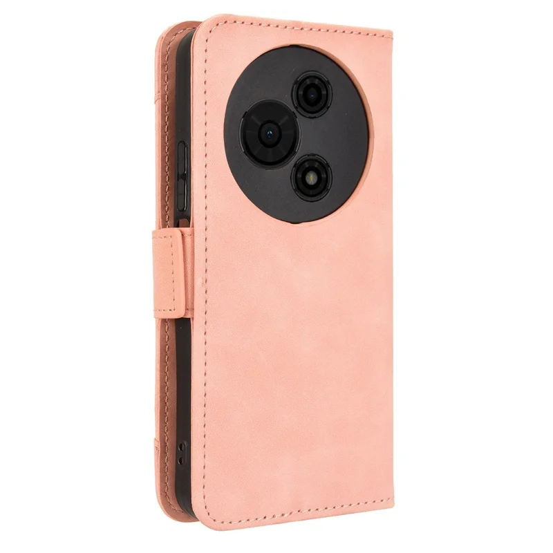 Funda de Cuero Rosa para TCL 605 4G / 60 SE con Cartera y Múltiples Ranuras para Tarjetas