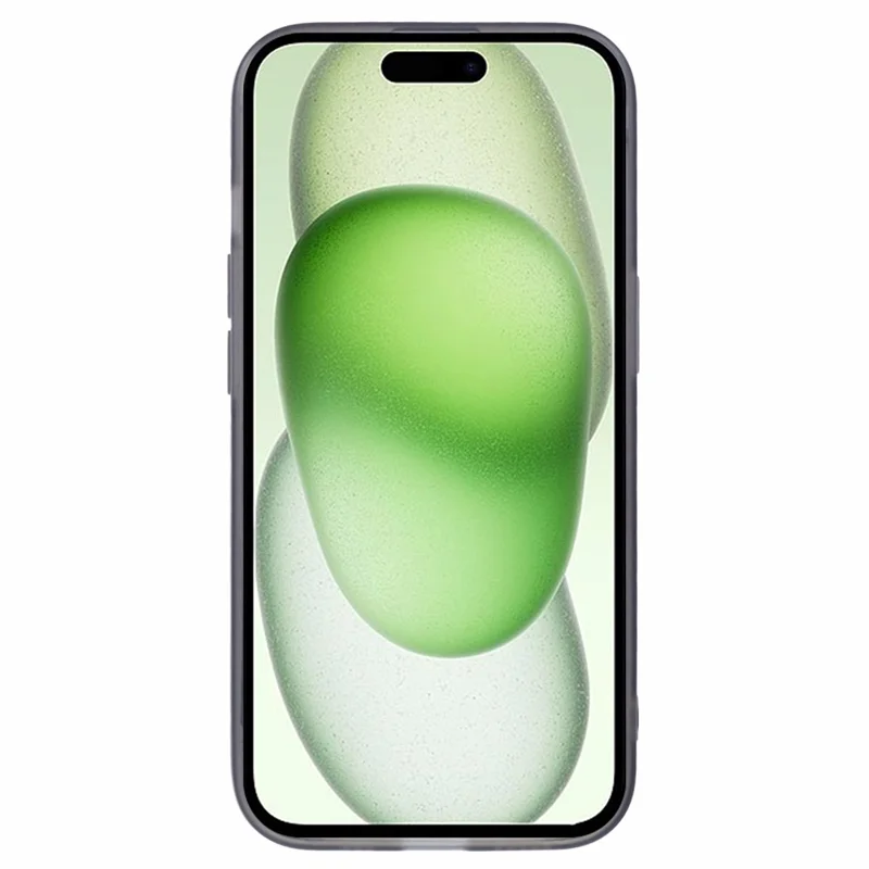 Bulk Purchasing For iPhone 15 Case Electroplated Camera Frame TPU Phone Cover - Transparent Black