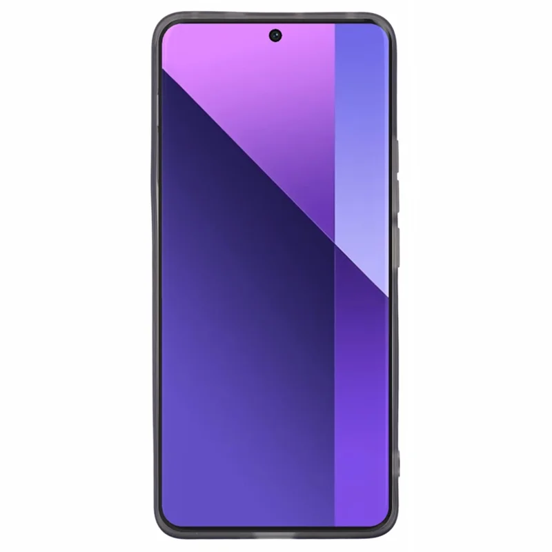 Bulk Purchasing For Xiaomi Redmi Note 13 Pro+ 5G Case Electroplated Camera Frame TPU Phone Cover - Transparent Black