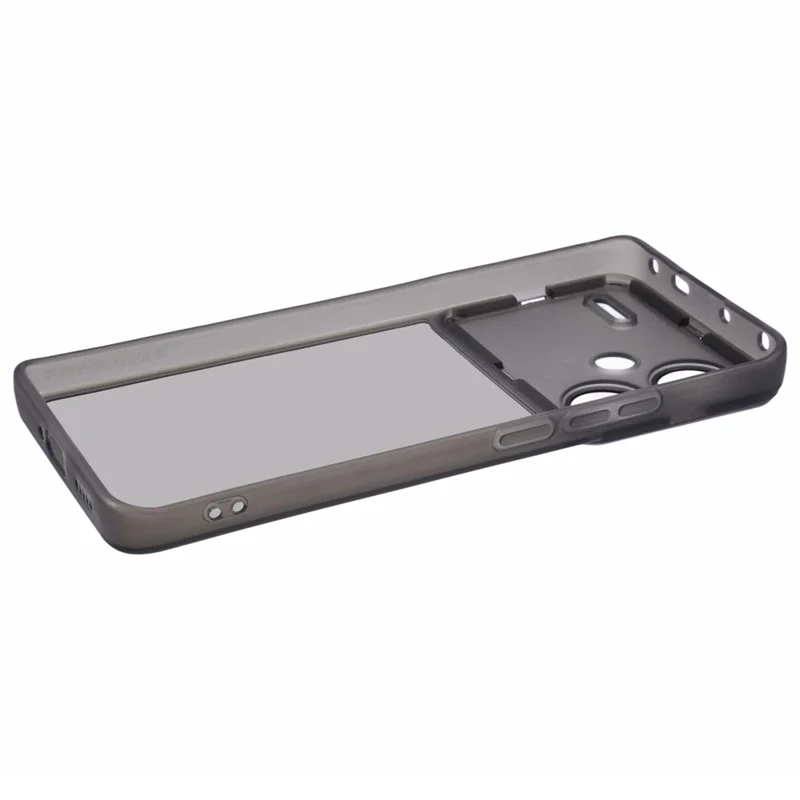 Bulk Purchasing For Xiaomi Redmi Note 13 Pro+ 5G Case Electroplated Camera Frame TPU Phone Cover - Transparent Black