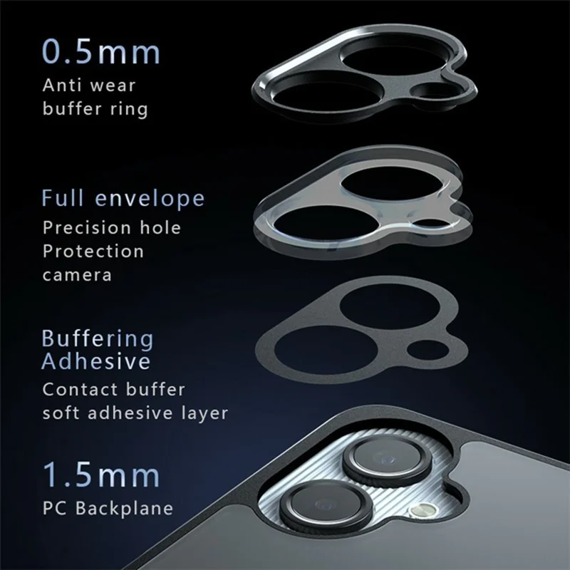 Bulk Purchasing For Samsung Galaxy A06 4G Case Skin-Touch TPU + PC Matte Phone Shell, Transparent Black