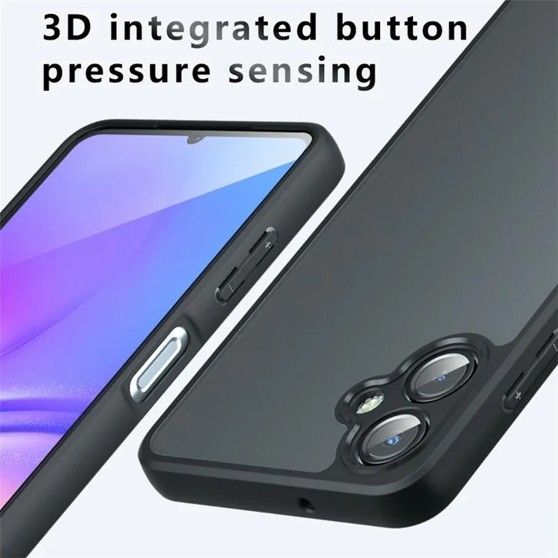 Bulk Purchasing For Samsung Galaxy A06 4G Case Skin-Touch TPU + PC Matte Phone Shell, Transparent Black