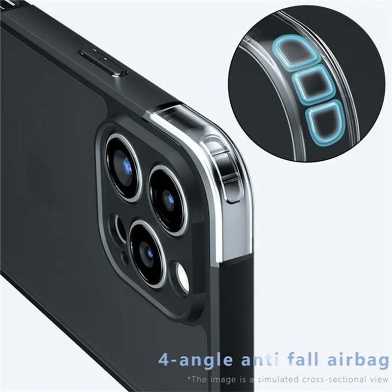 Bulk Purchasing For iPhone 16 Pro Max Case Skin-Touch TPU + PC Matte Phone Back Cover, Transparent Black