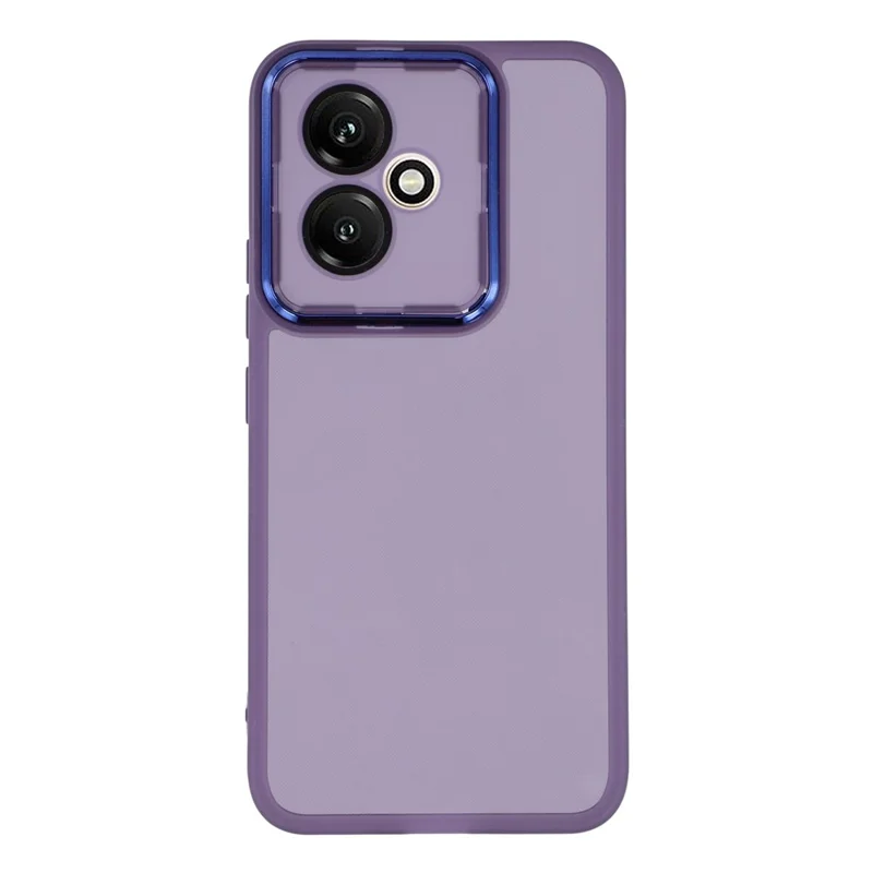 Fodral för Honor 400 5G (Global) med elektropläterad kameraram TPU-täckning – Transparent lila
