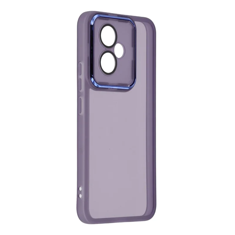 Fodral för Honor 400 5G (Global) med elektropläterad kameraram TPU-täckning – Transparent lila