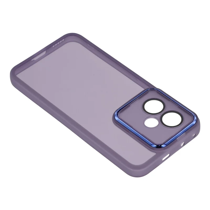 Fodral för Honor 400 5G (Global) med elektropläterad kameraram TPU-täckning – Transparent lila