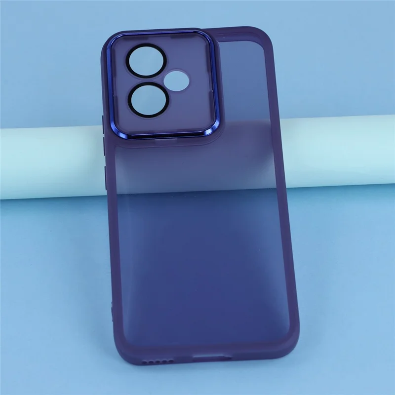 Fodral för Honor 400 5G (Global) med elektropläterad kameraram TPU-täckning – Transparent lila