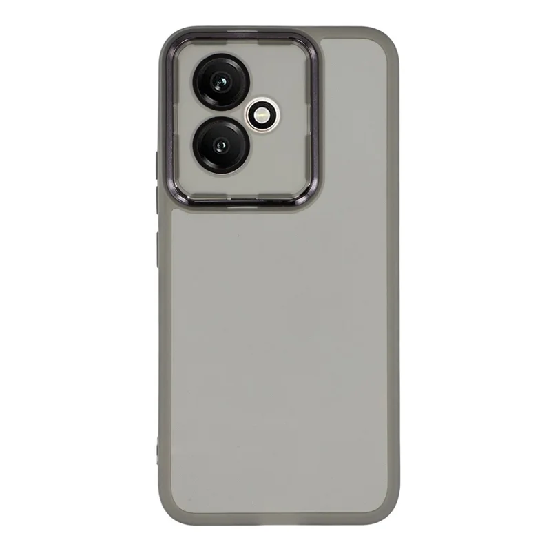 For Honor 400 5G (Global) Case Electroplated Camera Frame TPU Phone Cover - Transparent Black