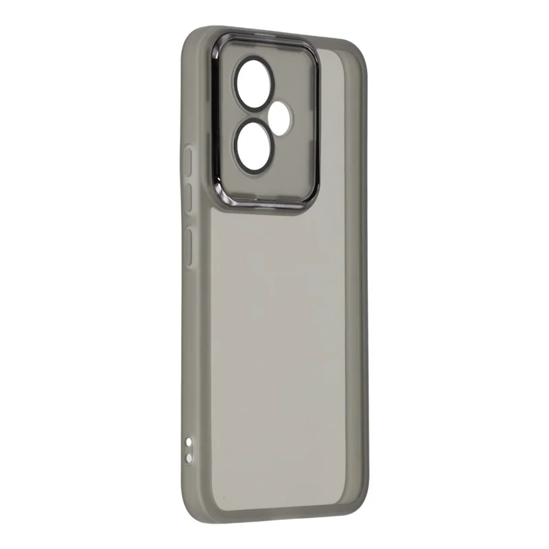 For Honor 400 5G (Global) Case Electroplated Camera Frame TPU Phone Cover - Transparent Black