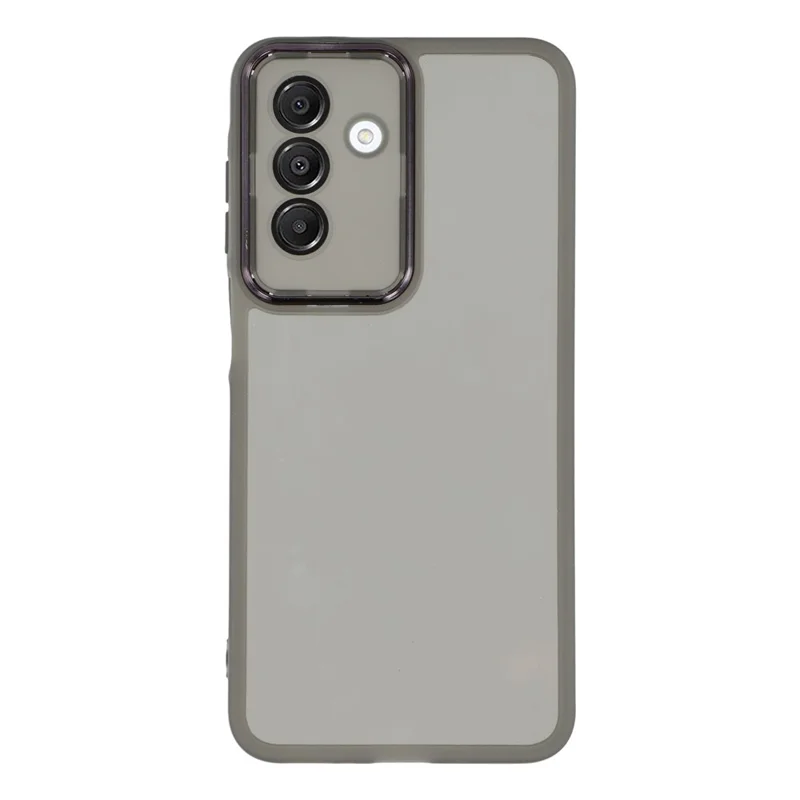 Capa para Samsung Galaxy A17 com Moldura de Câmera Eletroplastizada em TPU - Preto Transparente