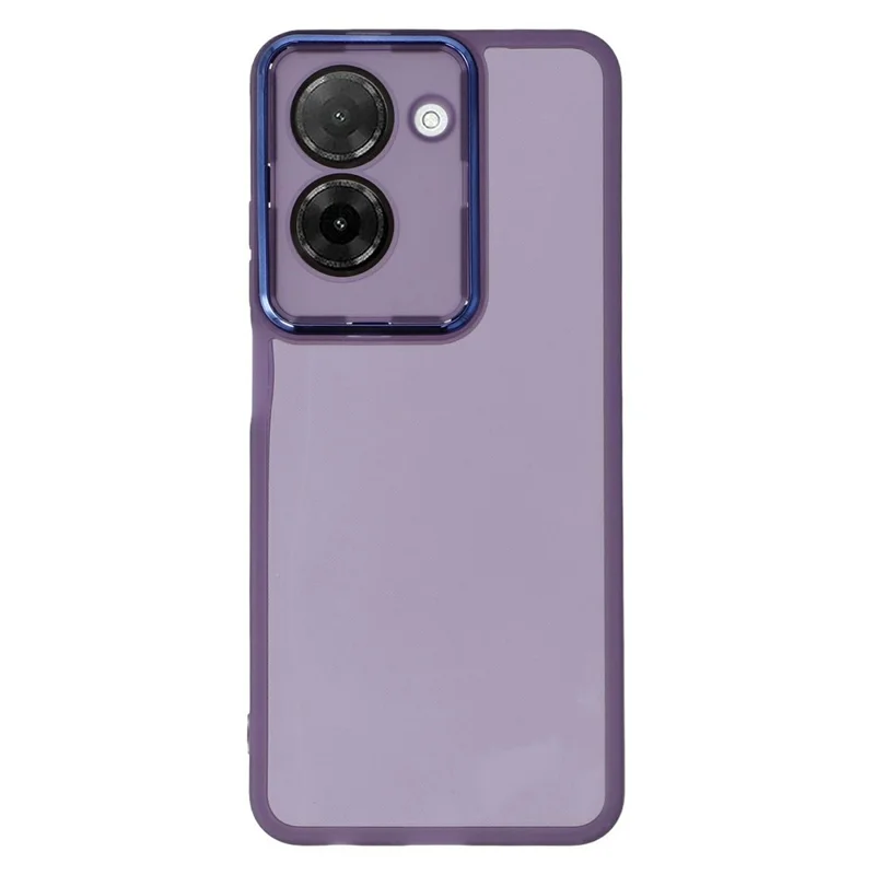 Bulk Purchasing TPU Case for Xiaomi Redmi A5 4G (171.7mm) / Poco C71 4G Electroplated Camera Frame Phone Cover - Transparent Purple