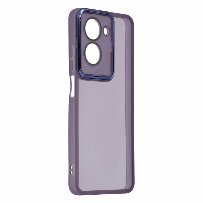 Bulk Purchasing TPU Case for Xiaomi Redmi A5 4G (171.7mm) / Poco C71 4G Electroplated Camera Frame Phone Cover - Transparent Purple