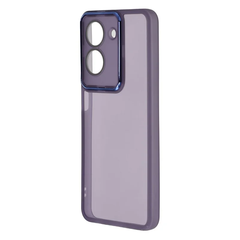 Bulk Purchasing TPU Case for Xiaomi Redmi A5 4G (171.7mm) / Poco C71 4G Electroplated Camera Frame Phone Cover - Transparent Purple