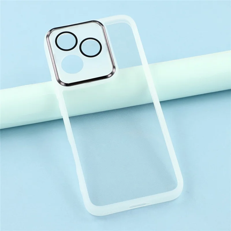 Bulk Purchasing For Honor 400 Lite 5G Case Electroplated Camera Frame TPU Phone Cover - Transparent White
