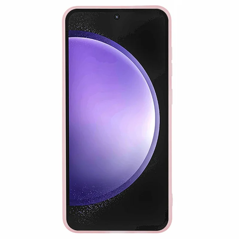 Bulk Purchasing For Samsung Galaxy S24 Case Electroplated Camera Frame TPU Phone Cover - Transparent Pink