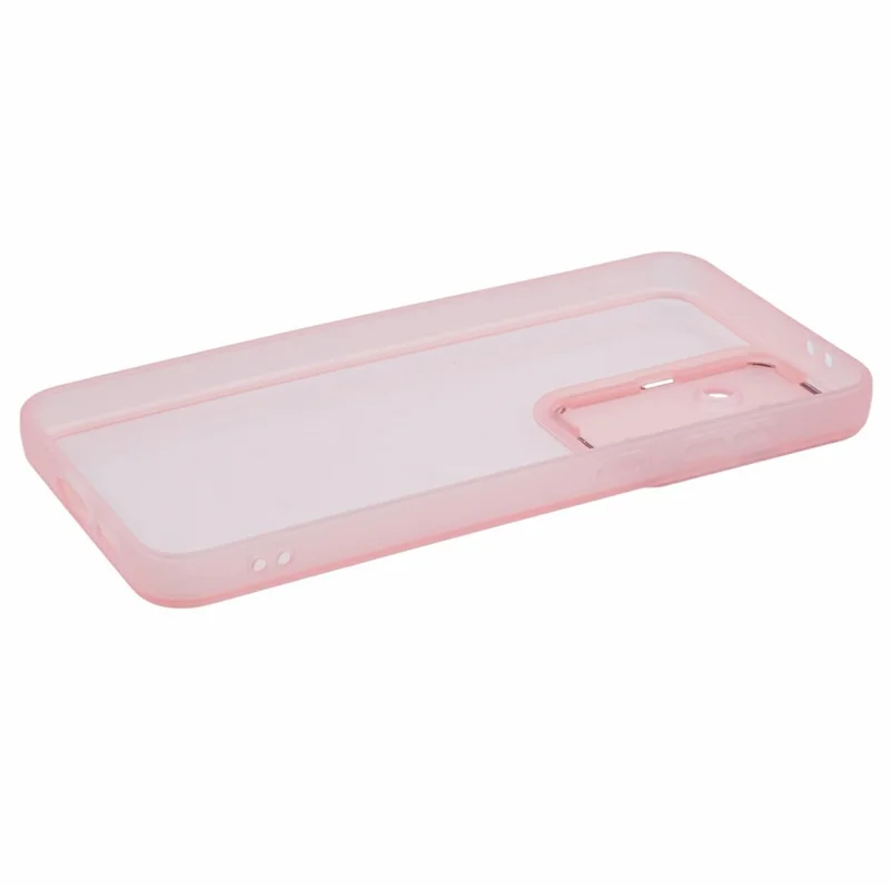 Bulk Purchasing For Samsung Galaxy S24 FE Case Electroplated Camera Frame TPU Phone Cover - Transparent Pink