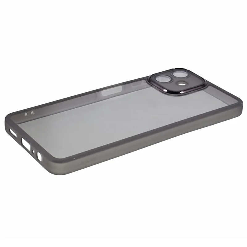 Acquisto all'ingrosso per Samsung Galaxy A06 4G Custodia Cornice per fotocamera elettroplaccata TPU Cover per telefono - Nero trasparente