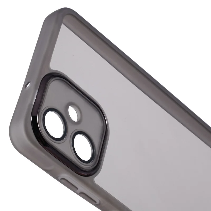 Acquisto all'ingrosso per Samsung Galaxy A06 4G Custodia Cornice per fotocamera elettroplaccata TPU Cover per telefono - Nero trasparente