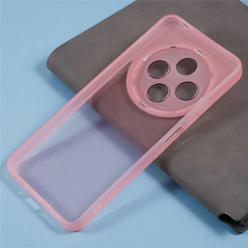 Acquisto all'ingrosso di Cover per Xiaomi Redmi 14C 4G / 5G / A4 5G / A3 Pro 4G / 14R 5G / Poco C75 4G / M7 5G con Cornice Lenti Elettroplaccata - Trasparente Rosa