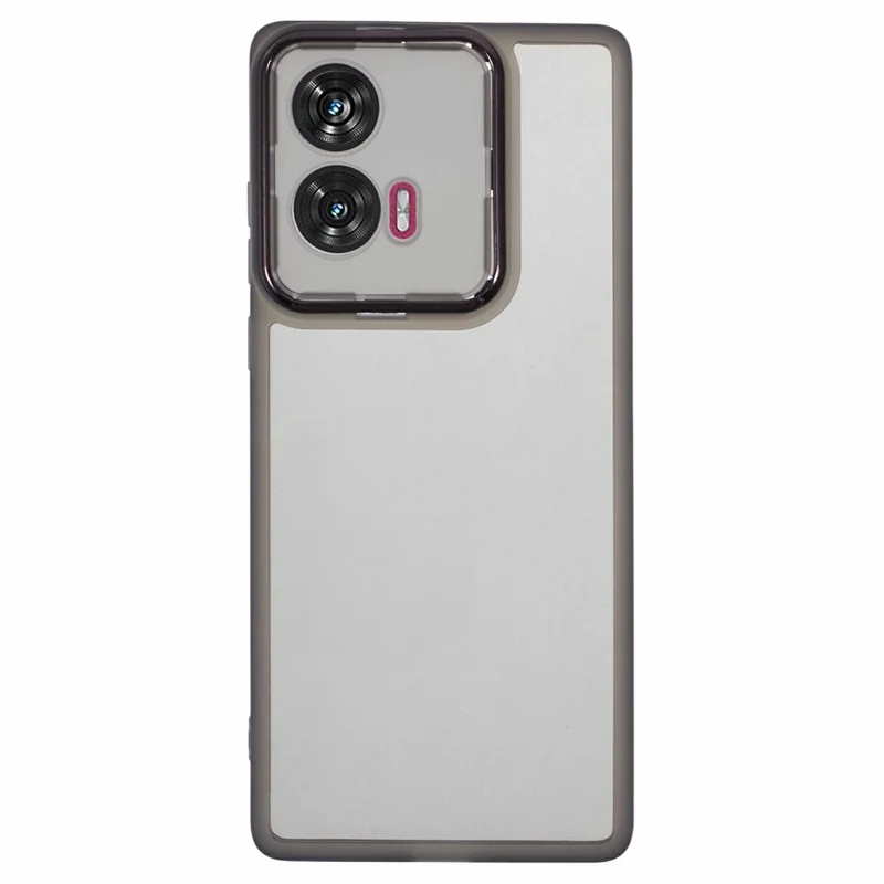 Acquisto all'ingrosso per Motorola Edge 50 Fusion 5G Custodia Cornice fotocamera elettroplaccata TPU Cover per telefono - Nero trasparente