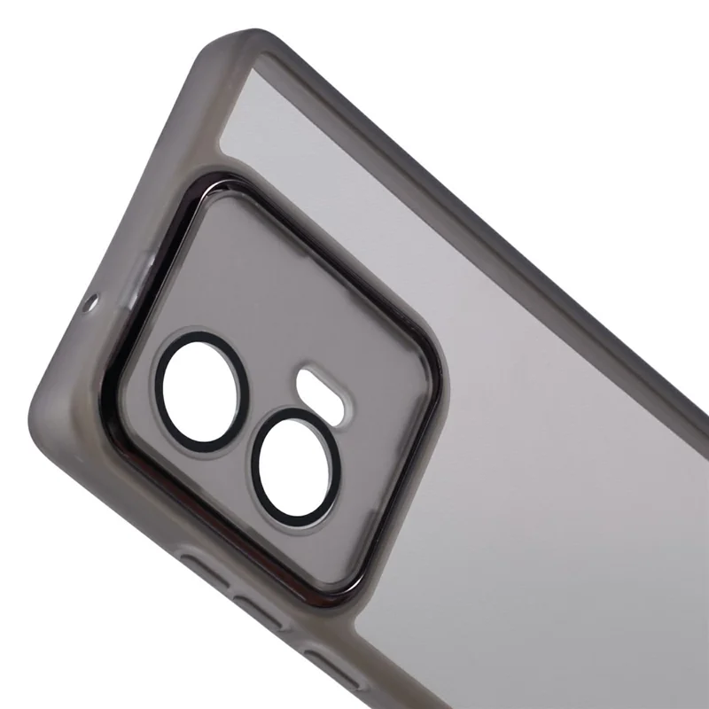 Acquisto all'ingrosso per Motorola Edge 50 Fusion 5G Custodia Cornice fotocamera elettroplaccata TPU Cover per telefono - Nero trasparente