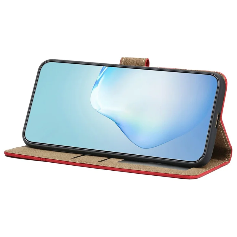For Oppo Find X8 Pro 5G Case Flip Leather Retro Phone Cover Lines Imprinted - Red