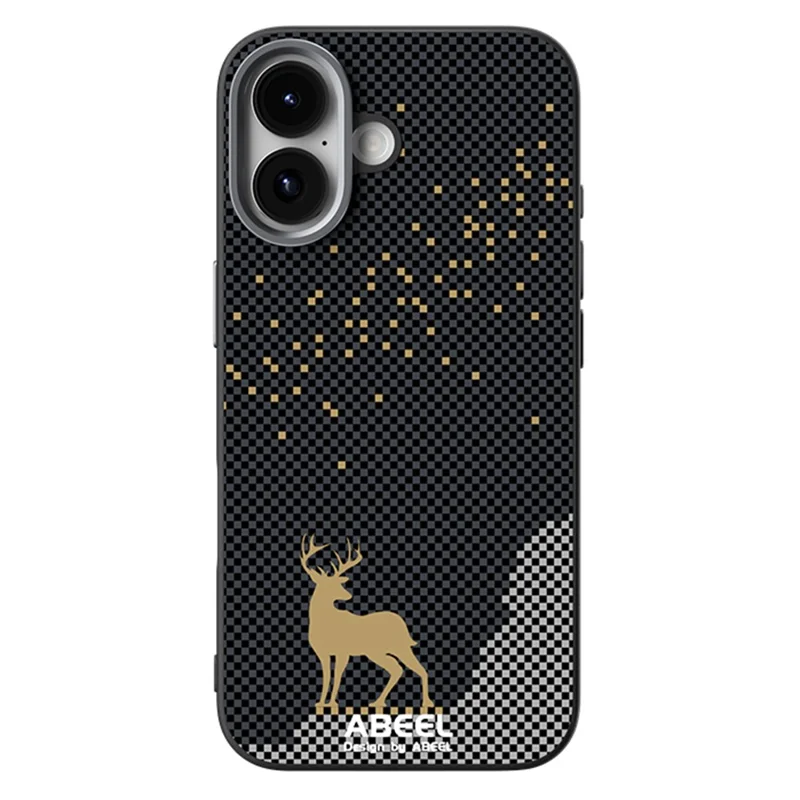 Capa ABEEL para iPhone 17 Compatível com MagSafe, Ultra Fina em PC e TPU - Estampa de Cervo