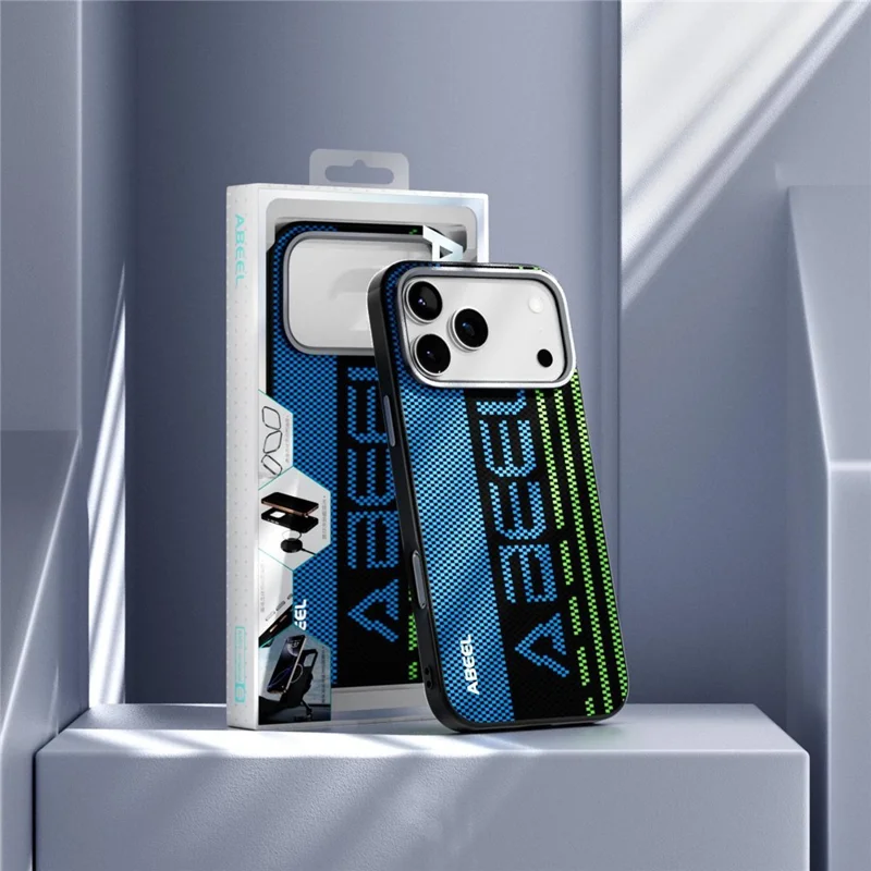 ABEEL Für iPhone 17 Pro Hülle Kompatibel mit MagSafe Bedruckter PC TPU Aluminiumlegierung Leder Handyhülle - Hervorragend Nr. 1
