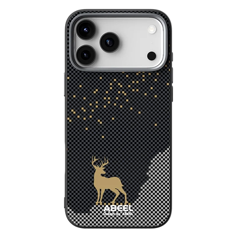 Capa ABEEL para iPhone 17 Pro Compatível com MagSafe, Ultrafina em PC TPU - Cervo