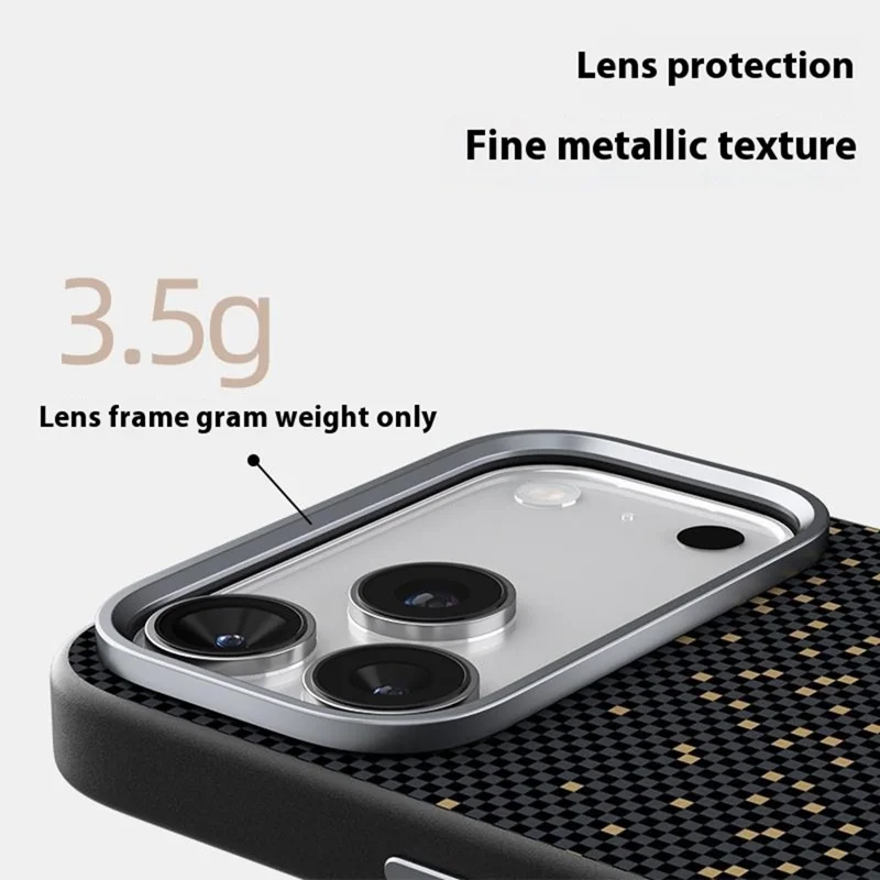 Capa ABEEL para iPhone 17 Pro Max Compatível com MagSafe - Capa Traseira Ultrafina em PC e TPU - Design de Veado